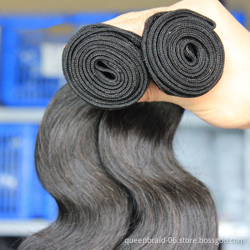 Professional Brazilian Body Wave Hair 100% Unprocessed Virgin Human Hair Bundles with Closure Natural Black Human Hair Extension